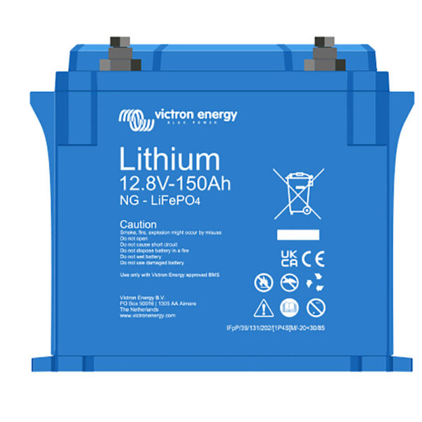 2 × Victron 12V 150Ah NG lithium battery (300Ah)