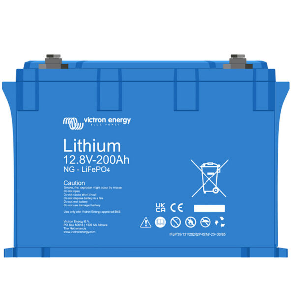 4 × Victron 12V 200Ah NG lithium (800Ah)