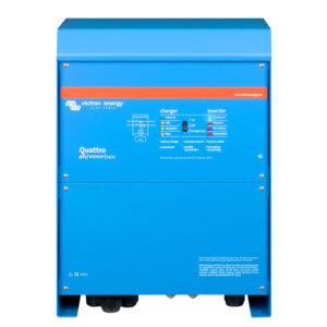 Victron Quattro Inverter/Charger 48 VDC - 10,000W - Dual 100AMP 120V AC Inputs - Auto Transfer Switch - 140AMP Battery Charger - Stackable