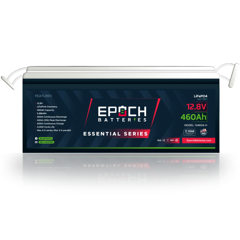 Epoch Lithium Battery 12V 460Ah Essential Series Heated LiFePO4