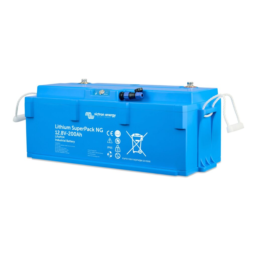 Victron Lithium SuperPack NG 12.8V 200Ah – angle left view